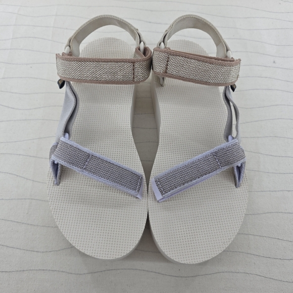 Teva Women Flatform Universal Karina Macaroon Mult Platform Sandals 1125652 Sz 8 - Picture 3 of 12